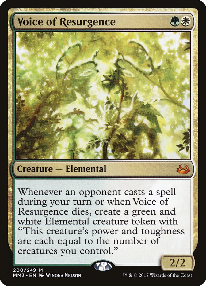 Voice of Resurgence [Modern Masters 2017] MTG Single Magic: The Gathering | Red Claw Gaming