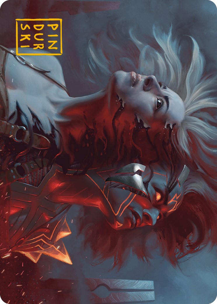 Thrill of Possibility Art Card (Gold-Stamped Signature) [Phyrexia: All Will Be One Art Series] MTG Single Magic: The Gathering | Red Claw Gaming