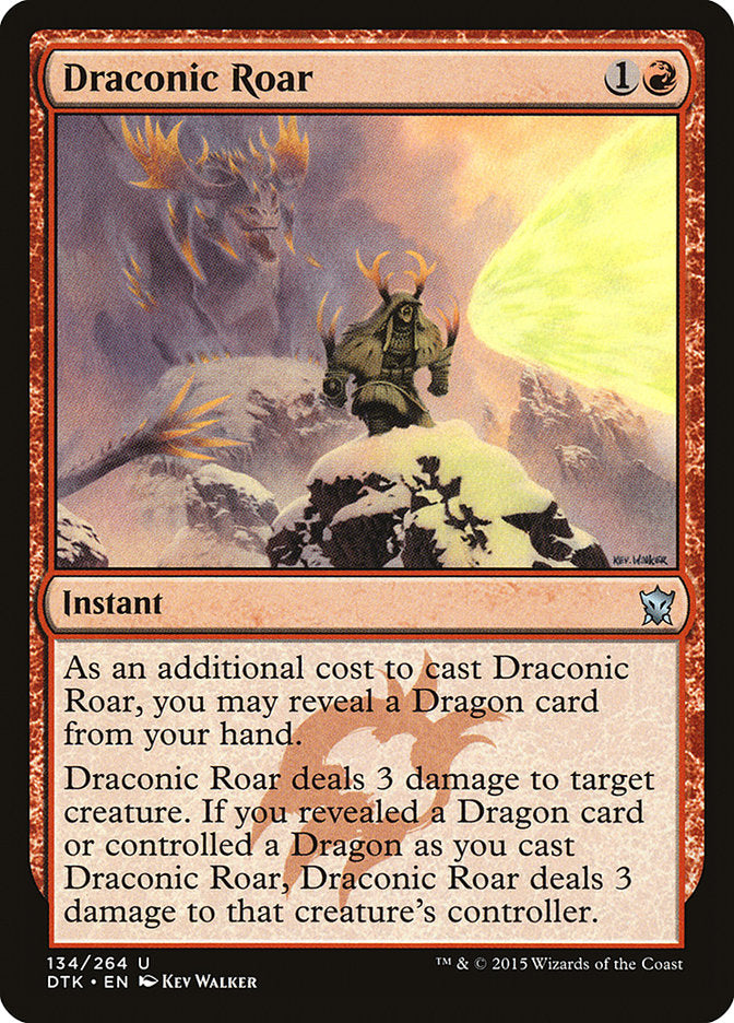 Draconic Roar [Dragons of Tarkir] MTG Single Magic: The Gathering | Red Claw Gaming
