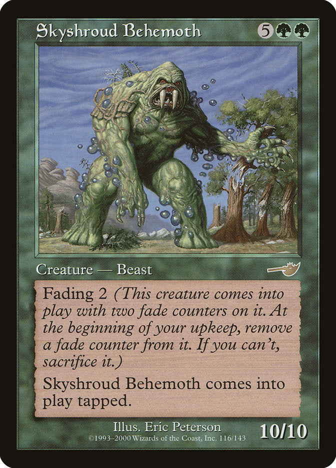 Skyshroud Behemoth [Nemesis] MTG Single Magic: The Gathering | Red Claw Gaming