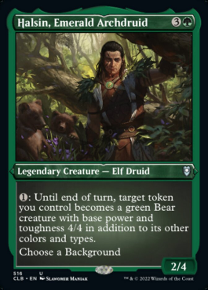 Halsin, Emerald Archdruid (Foil Etched) [Commander Legends: Battle for Baldur's Gate] MTG Single Magic: The Gathering | Red Claw Gaming