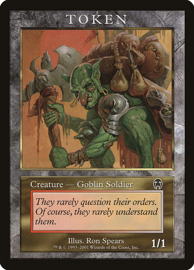 Goblin Soldier Token [Magic Player Rewards 2001] MTG Single Magic: The Gathering | Red Claw Gaming