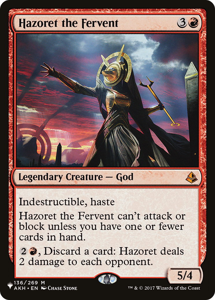Hazoret the Fervent [The List] MTG Single Magic: The Gathering | Red Claw Gaming