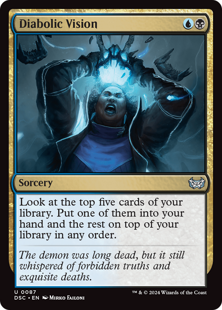 Diabolic Vision [Duskmourn: House of Horror Commander] MTG Single Magic: The Gathering | Red Claw Gaming