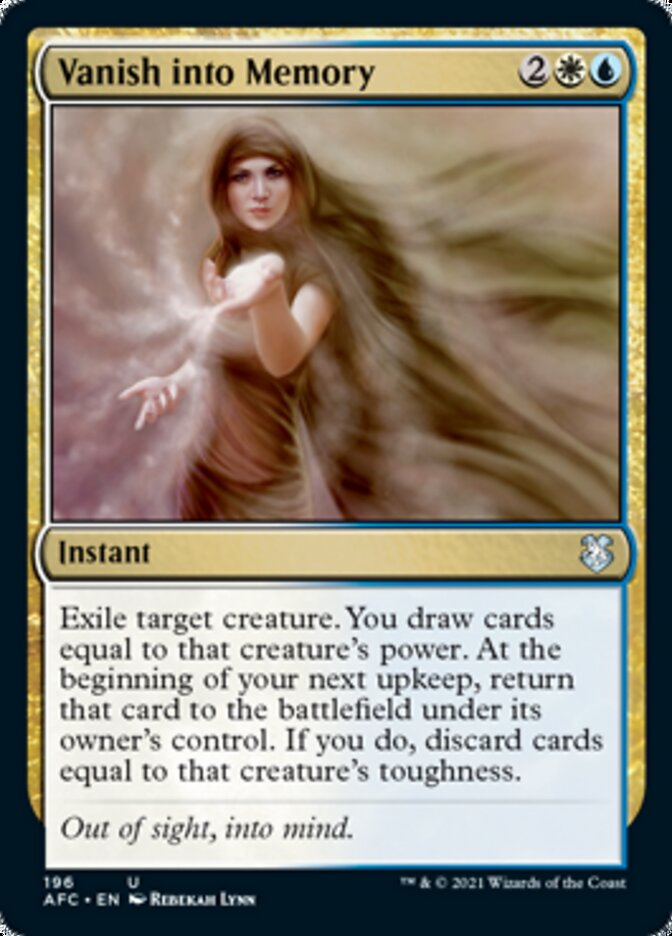 Vanish into Memory [Dungeons & Dragons: Adventures in the Forgotten Realms Commander] MTG Single Magic: The Gathering | Red Claw Gaming