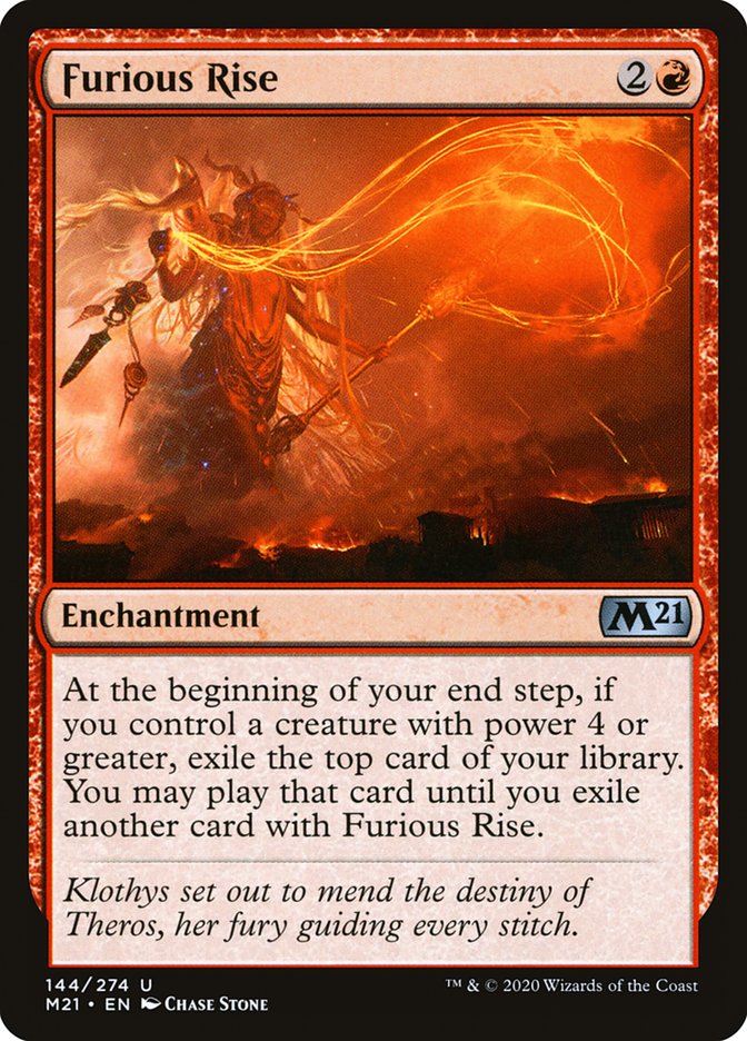 Furious Rise [Core Set 2021] MTG Single Magic: The Gathering | Red Claw Gaming