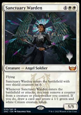 Sanctuary Warden (Promo Pack) [Streets of New Capenna Promos] MTG Single Magic: The Gathering | Red Claw Gaming