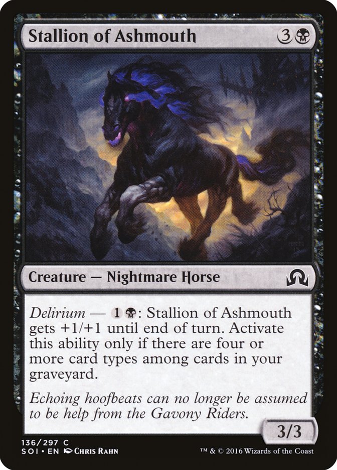 Stallion of Ashmouth [Shadows over Innistrad] MTG Single Magic: The Gathering | Red Claw Gaming