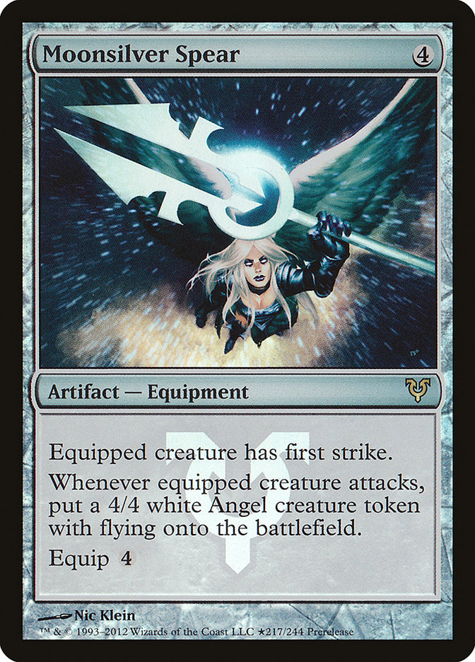 Moonsilver Spear [Avacyn Restored Prerelease Promos] MTG Single Magic: The Gathering | Red Claw Gaming