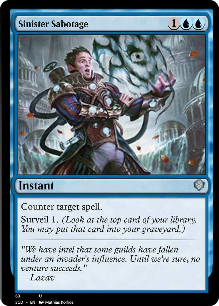 Sinister Sabotage [Starter Commander Decks] MTG Single Magic: The Gathering | Red Claw Gaming