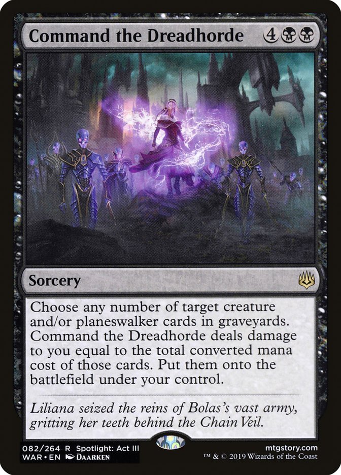 Command the Dreadhorde [War of the Spark] MTG Single Magic: The Gathering | Red Claw Gaming