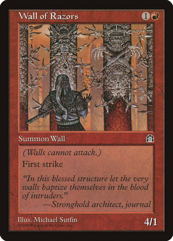 Wall of Razors [Stronghold] MTG Single Magic: The Gathering | Red Claw Gaming