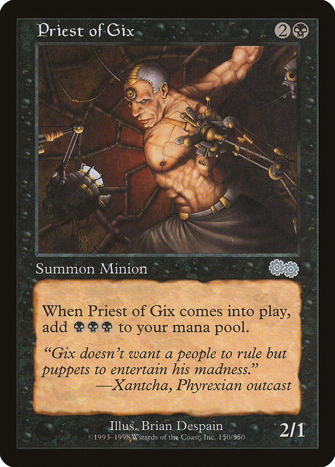 Priest of Gix [Urza's Saga] MTG Single Magic: The Gathering | Red Claw Gaming