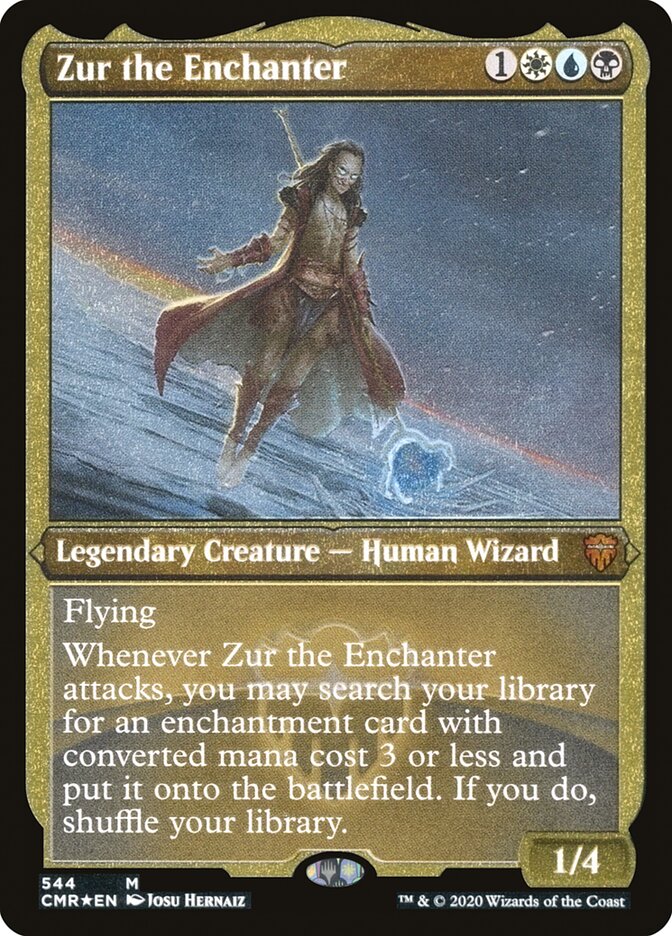 Zur the Enchanter (Etched) [Commander Legends] MTG Single Magic: The Gathering | Red Claw Gaming