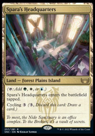 Spara's Headquarters (Promo Pack) [Streets of New Capenna Promos] MTG Single Magic: The Gathering | Red Claw Gaming