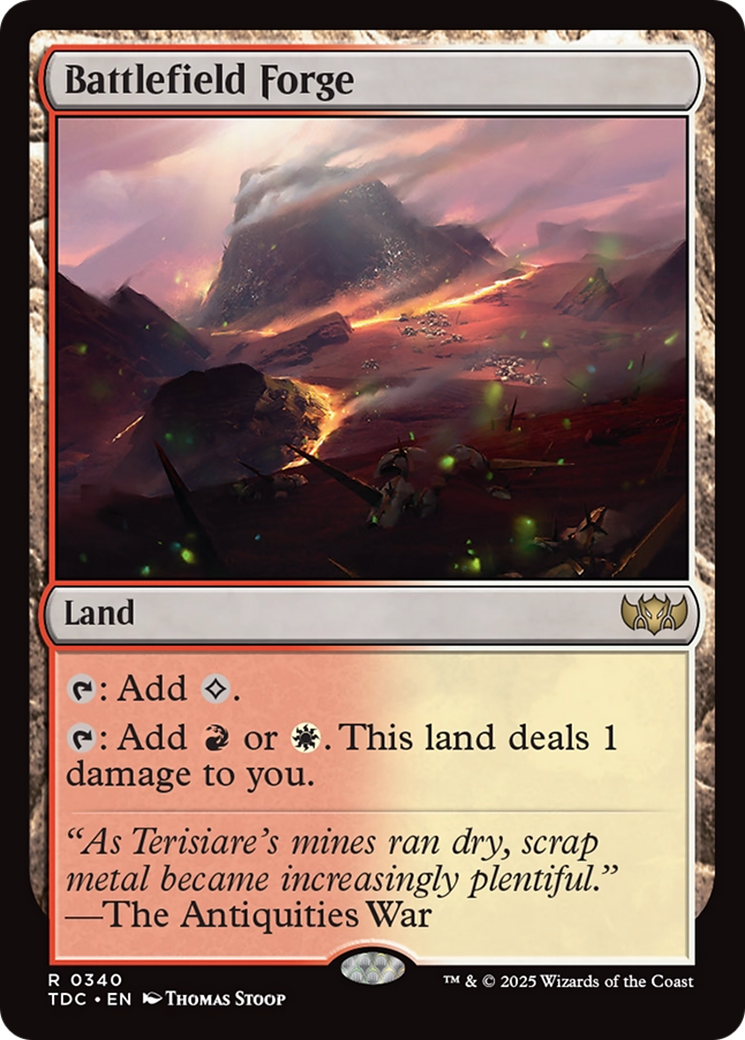Battlefield Forge [Tarkir: Dragonstorm Commander] MTG Single Magic: The Gathering | Red Claw Gaming