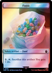 Horse // Food (0057) Double-Sided Token (Surge Foil) [Doctor Who Tokens] MTG Single Magic: The Gathering | Red Claw Gaming