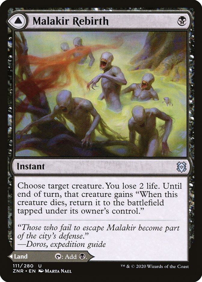 Malakir Rebirth // Malakir Mire [Zendikar Rising] MTG Single Magic: The Gathering | Red Claw Gaming