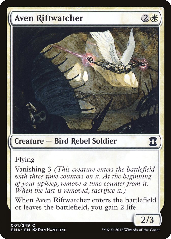 Aven Riftwatcher [Eternal Masters] MTG Single Magic: The Gathering | Red Claw Gaming