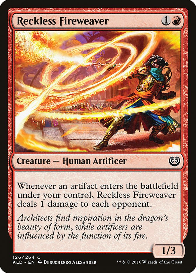 Reckless Fireweaver [Kaladesh] MTG Single Magic: The Gathering | Red Claw Gaming
