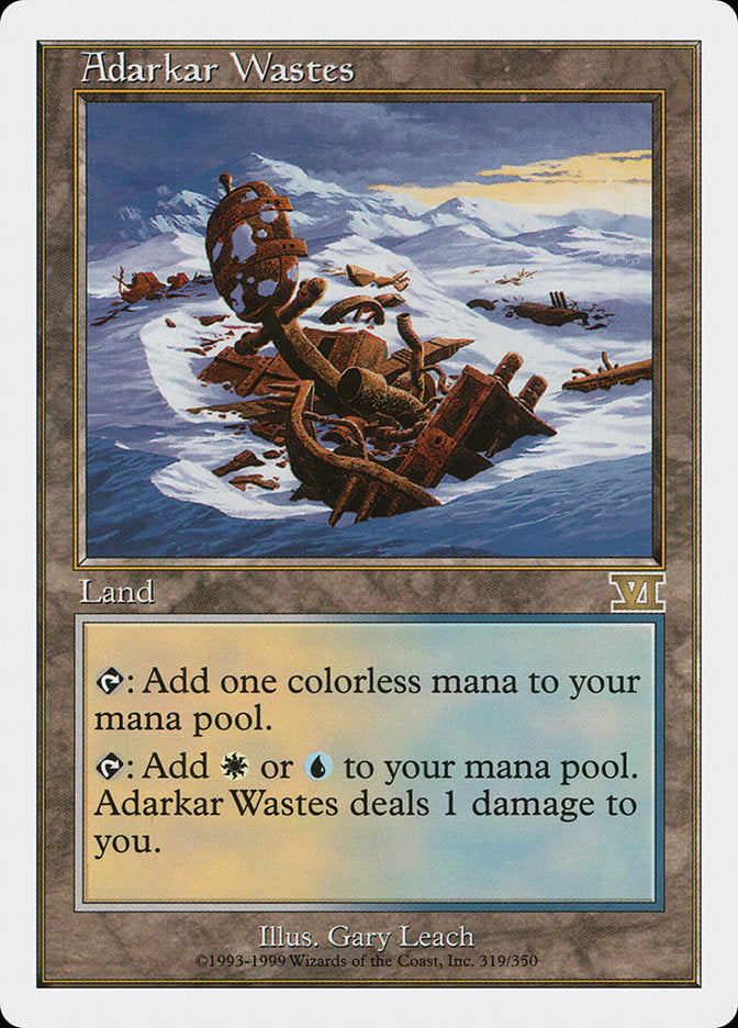 Adarkar Wastes [Classic Sixth Edition] MTG Single Magic: The Gathering | Red Claw Gaming