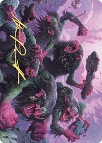 Hagi Mob Art Card (Gold-Stamped Signature) [Kaldheim Art Series] MTG Single Magic: The Gathering | Red Claw Gaming