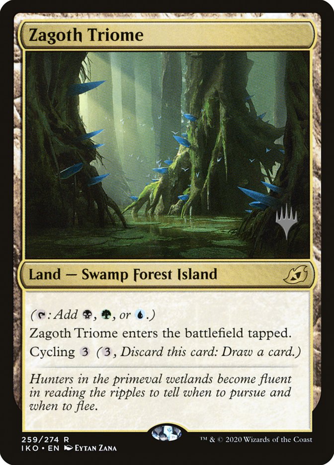 Zagoth Triome (Promo Pack) [Ikoria: Lair of Behemoths Promos] MTG Single Magic: The Gathering | Red Claw Gaming