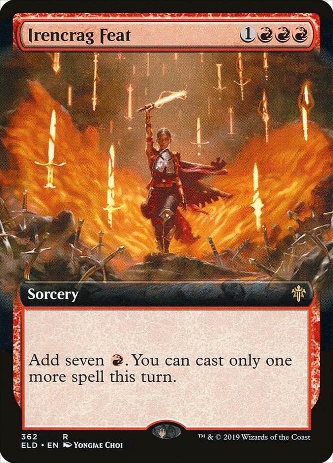 Irencrag Feat (Extended Art) [Throne of Eldraine] MTG Single Magic: The Gathering | Red Claw Gaming