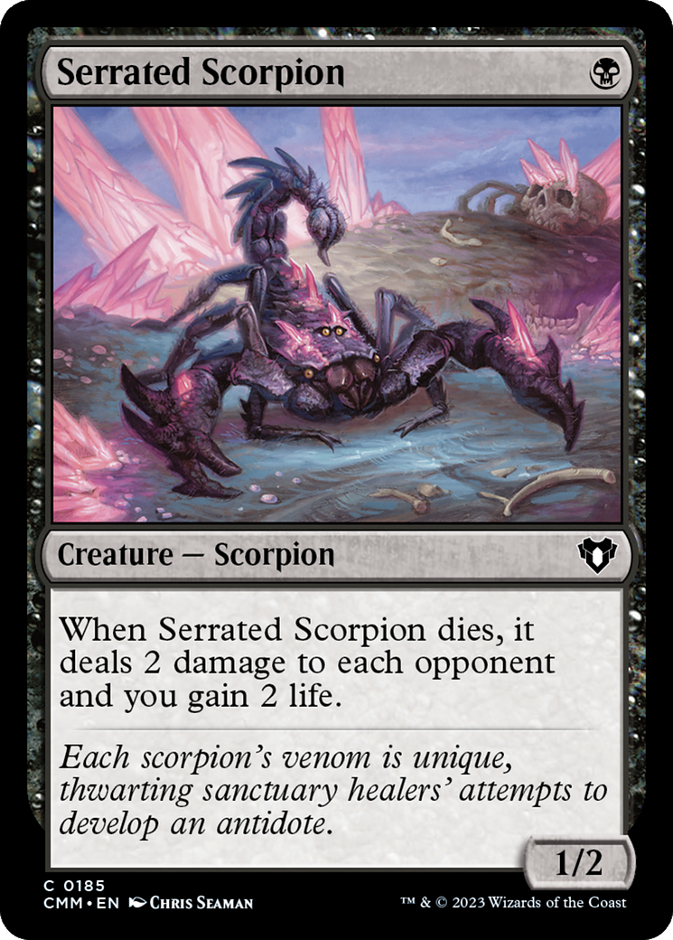 Serrated Scorpion [Commander Masters] MTG Single Magic: The Gathering    | Red Claw Gaming