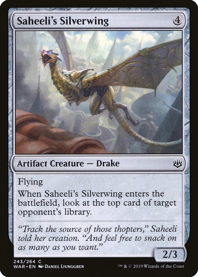 Saheeli's Silverwing [War of the Spark] MTG Single Magic: The Gathering | Red Claw Gaming