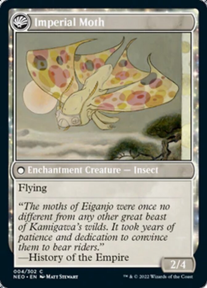 Befriending the Moths // Imperial Moth [Kamigawa: Neon Dynasty] MTG Single Magic: The Gathering    | Red Claw Gaming