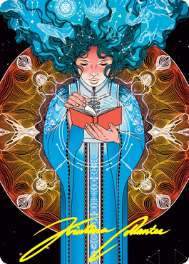 Memory Lapse Art Card (Gold-Stamped Signature) [Strixhaven: School of Mages Art Series] MTG Single Magic: The Gathering | Red Claw Gaming
