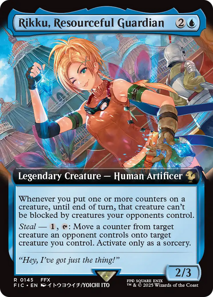 Rikku, Resourceful Guardian (Extended Art) [FINAL FANTASY Commander] MTG Single Magic: The Gathering | Red Claw Gaming