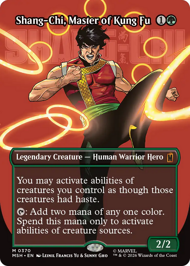 Shang-Chi, Master of Kung Fu (Borderless) (0370) [Marvel Super Heroes] | Red Claw Gaming