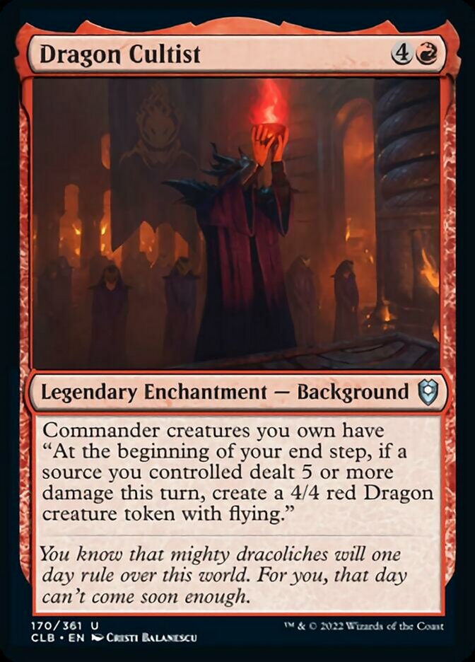 Dragon Cultist [Commander Legends: Battle for Baldur's Gate] MTG Single Magic: The Gathering | Red Claw Gaming