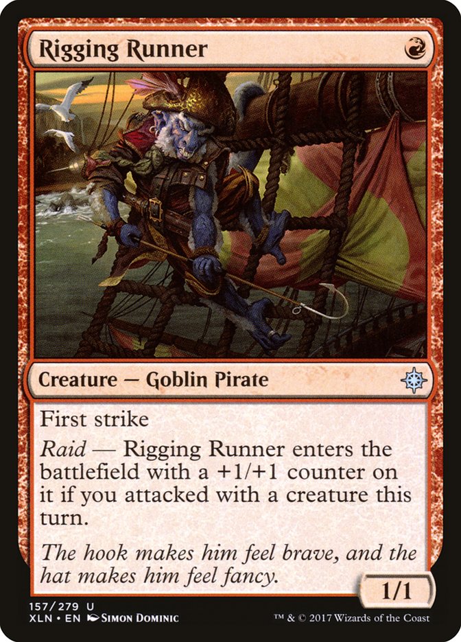 Rigging Runner [Ixalan] MTG Single Magic: The Gathering | Red Claw Gaming