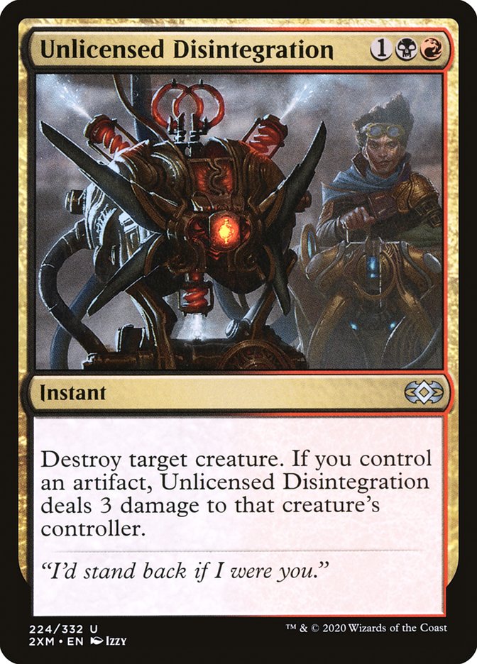 Unlicensed Disintegration [Double Masters] MTG Single Magic: The Gathering | Red Claw Gaming