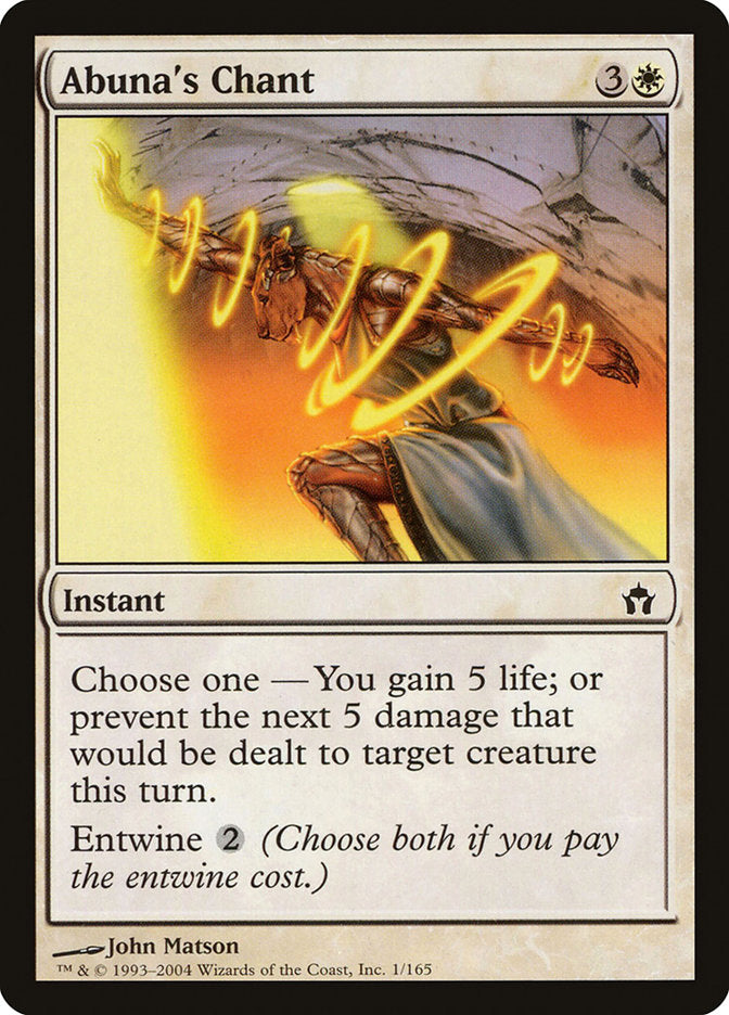Abuna's Chant [Fifth Dawn] MTG Single Magic: The Gathering | Red Claw Gaming