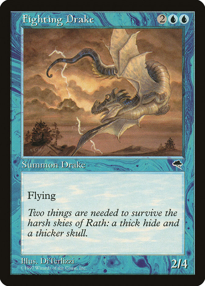 Fighting Drake [Tempest] MTG Single Magic: The Gathering | Red Claw Gaming