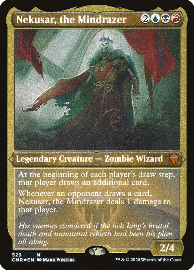 Nekusar, the Mindrazer (Etched) [Commander Legends] MTG Single Magic: The Gathering | Red Claw Gaming