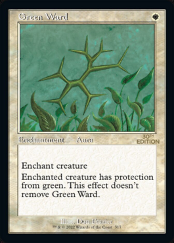 Green Ward (Retro) [30th Anniversary Edition] MTG Single Magic: The Gathering | Red Claw Gaming