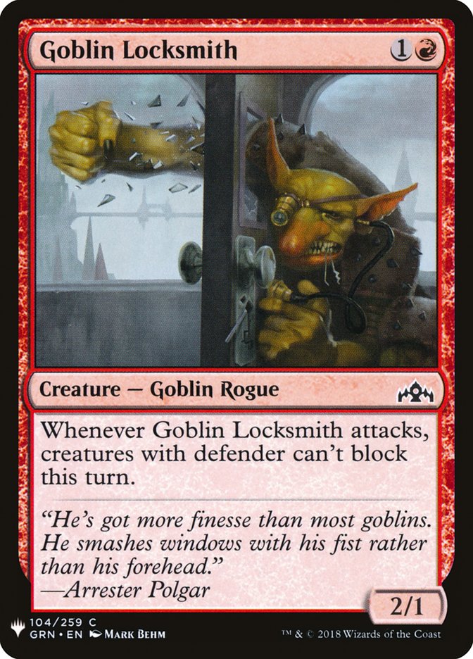 Goblin Locksmith [Mystery Booster] MTG Single Magic: The Gathering | Red Claw Gaming