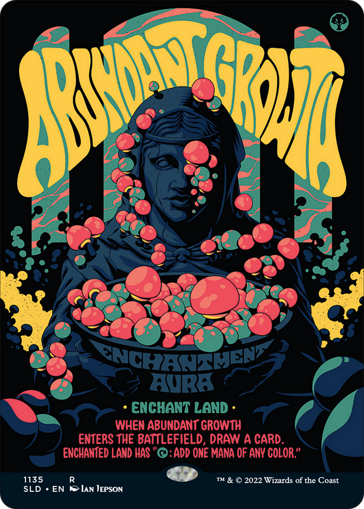 Abundant Growth (Borderless) [Secret Lair Drop Series] MTG Single Magic: The Gathering | Red Claw Gaming