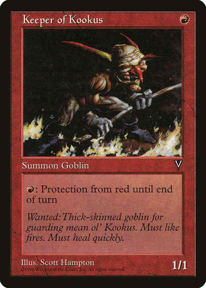 Keeper of Kookus [Visions] MTG Single Magic: The Gathering | Red Claw Gaming