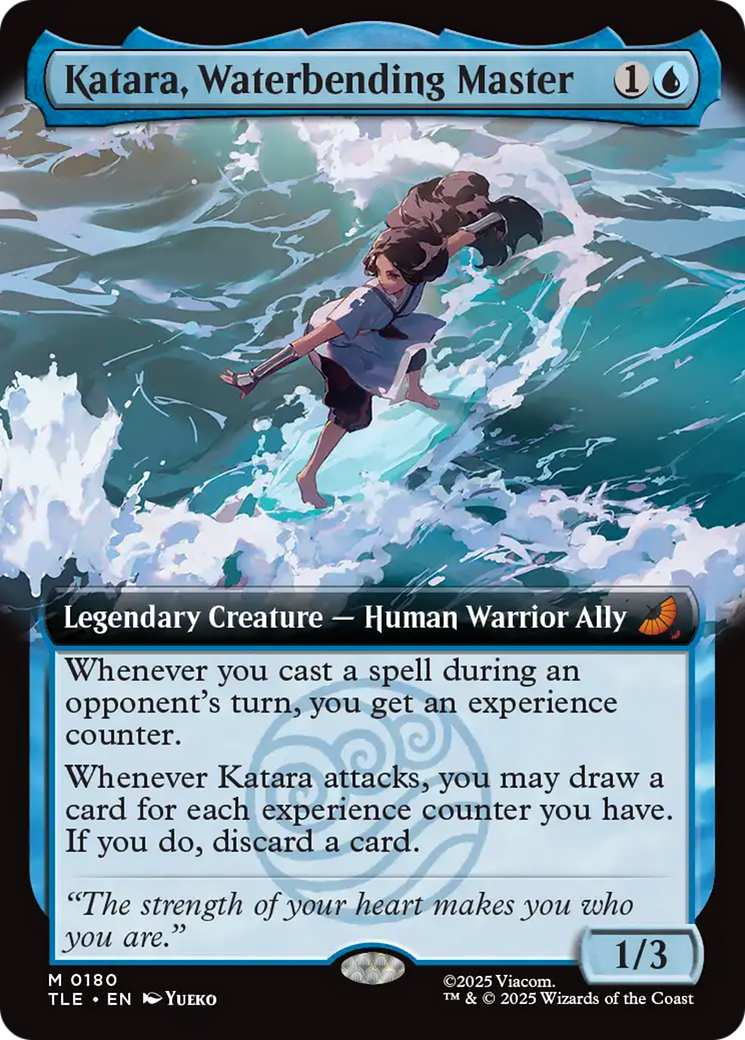 Katara, Waterbending Master (Extended Art) [Avatar: The Last Airbender: Eternal-Legal] MTG Single Magic: The Gathering | Red Claw Gaming