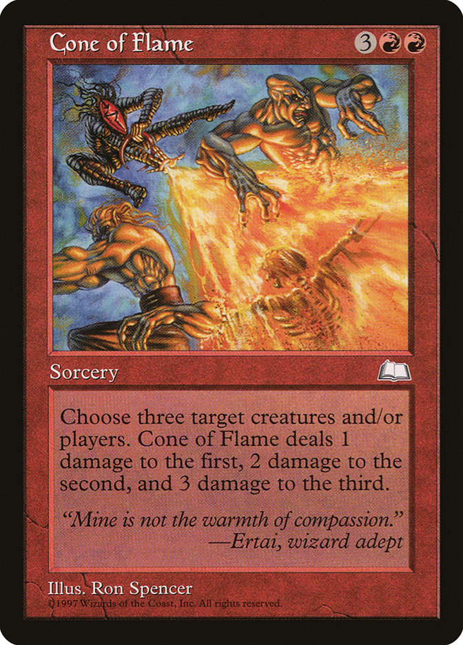 Cone of Flame [Weatherlight] MTG Single Magic: The Gathering | Red Claw Gaming