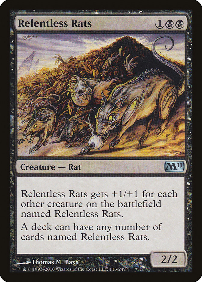 Relentless Rats [Magic 2011] MTG Single Magic: The Gathering | Red Claw Gaming