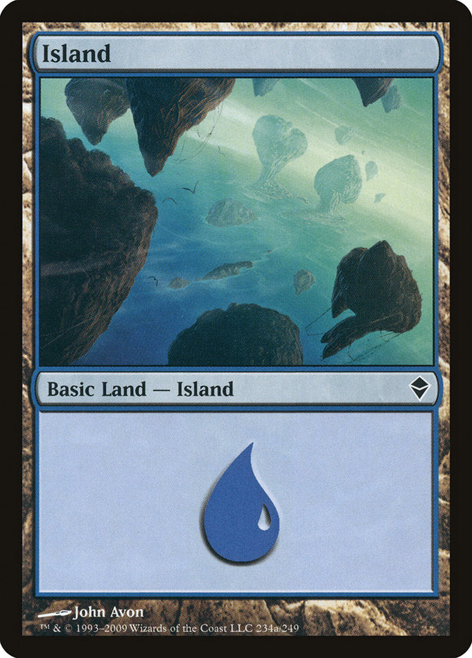 Island (234a) [Zendikar] MTG Single Magic: The Gathering | Red Claw Gaming