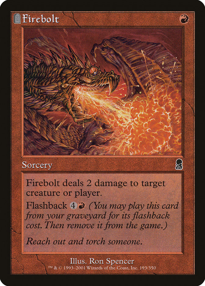 Firebolt [Odyssey] MTG Single Magic: The Gathering | Red Claw Gaming