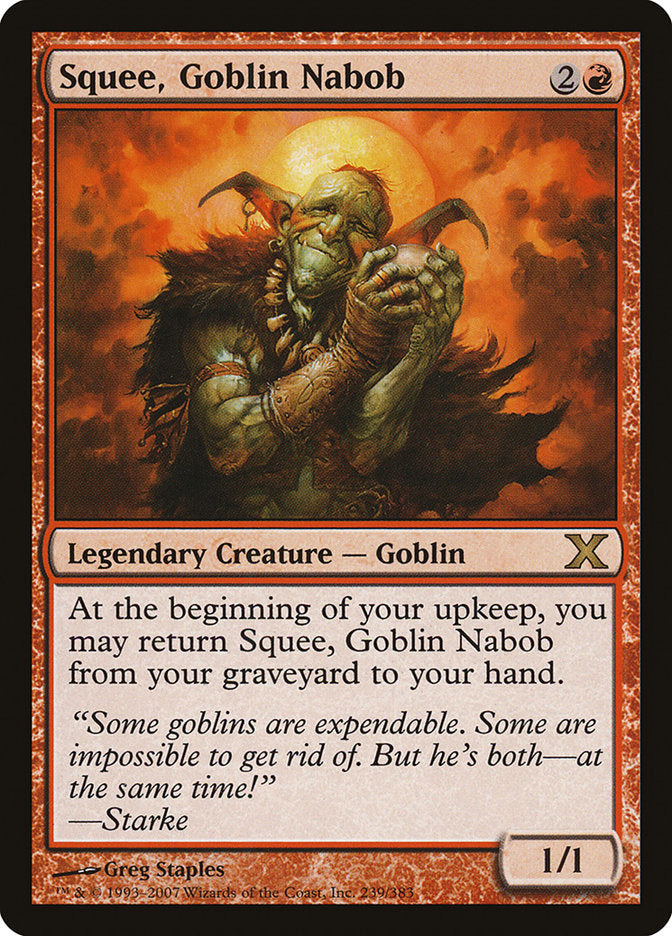 Squee, Goblin Nabob [Tenth Edition] MTG Single Magic: The Gathering | Red Claw Gaming